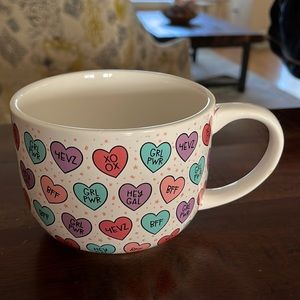 Valentines heart mug